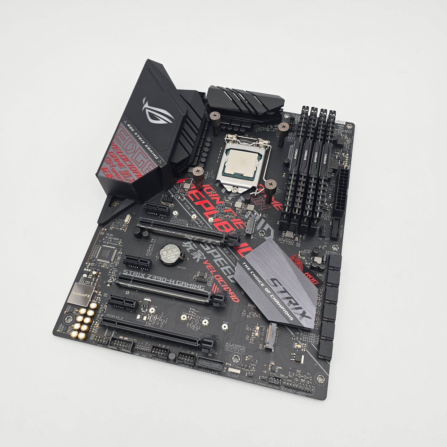 ASUS ROG STRIX Z390-H Gaming Motherboard, Intel i7-9700K CPU, Corsair Vengeance LPX 32GB DDR4 RAM (4x8GB) Combo