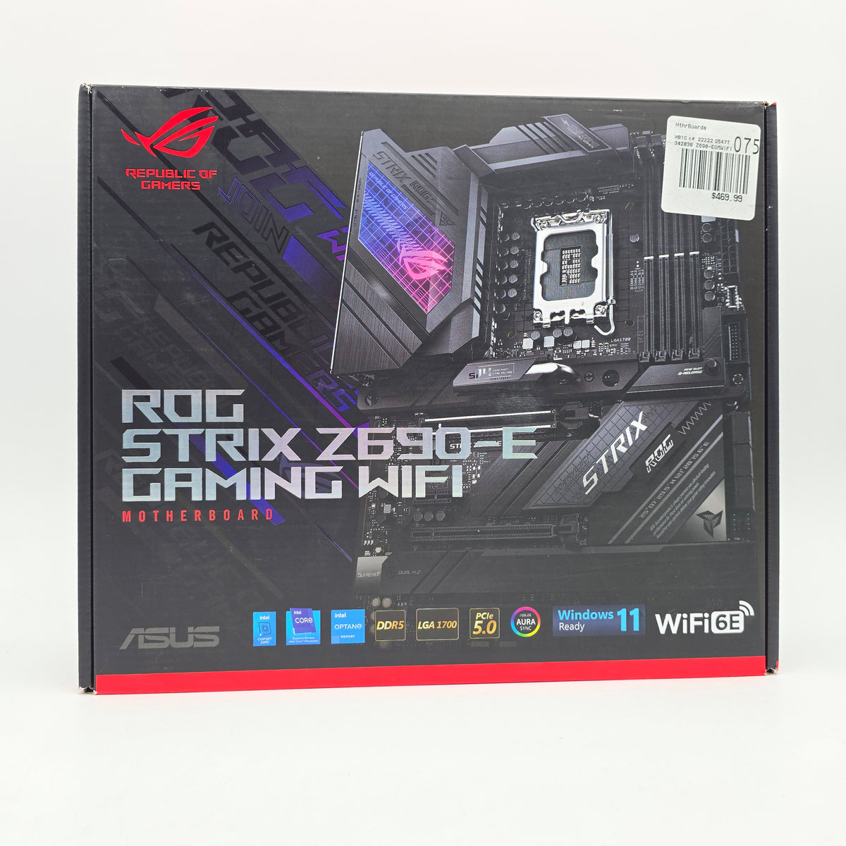 ASUS ROG Strix Z690-E Gaming WiFi, Intel LGA1700 Socket ATX Gaming Motherboard