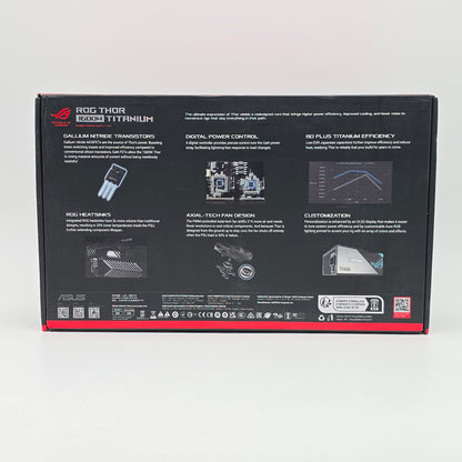 ASUS ROG Thor 1600W Titanium, 80 Plus, Fully Modular Power Supply Unit PSU