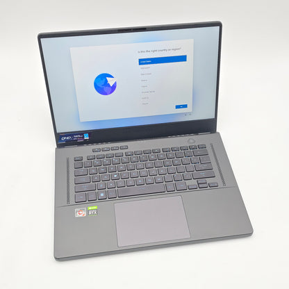 ASUS ROG Zephyrus G15 (2022), RTX 3060, AMD Ryzen 9 6900HS, 16GB DDR5, 512GB NVMe, 15.6" QHD 165Hz, Windows Gaming Laptop