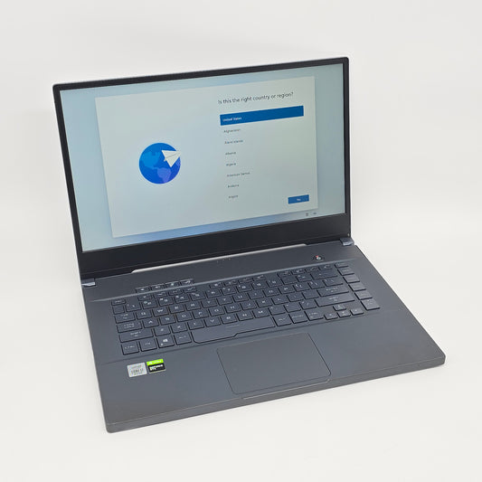 Laptop on a white background with a software installation screen.