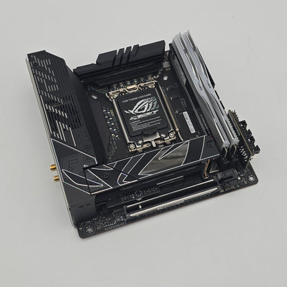 ASUS ROG STRIX Z790-I Gaming WiFi Gaming Motherboard, G.Skill Trident Z5 RGB 32GB DDR5 7200MHz CL34 Memory RAM Combo