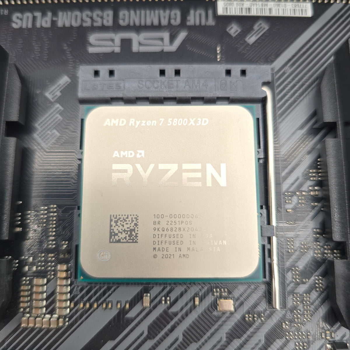 ASUS TUF Gaming B550M-Plus Gaming Motherboard, AMD Ryzen 7 5800X3D Processor CPU, 32GB Cruscial Ballistix DDR4 3600MHz RAM Combo