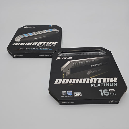 Corsair Dominator Platinum 16GB DDR4, 3000MHz, CL15, Desktop Gaming RAM (2x8GB), With Lightbar Kit