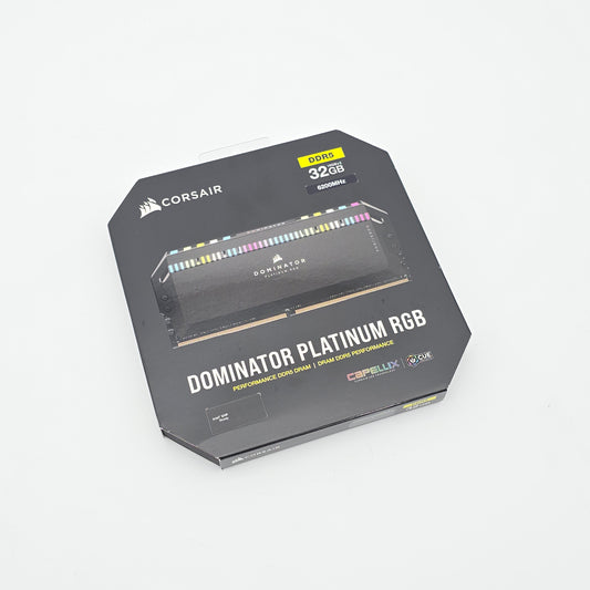 32GB Corsair Dominator Platinum RGB DDR5 RAM, 2x16GB 6200MHz CL36 Desktop Gaming Memory