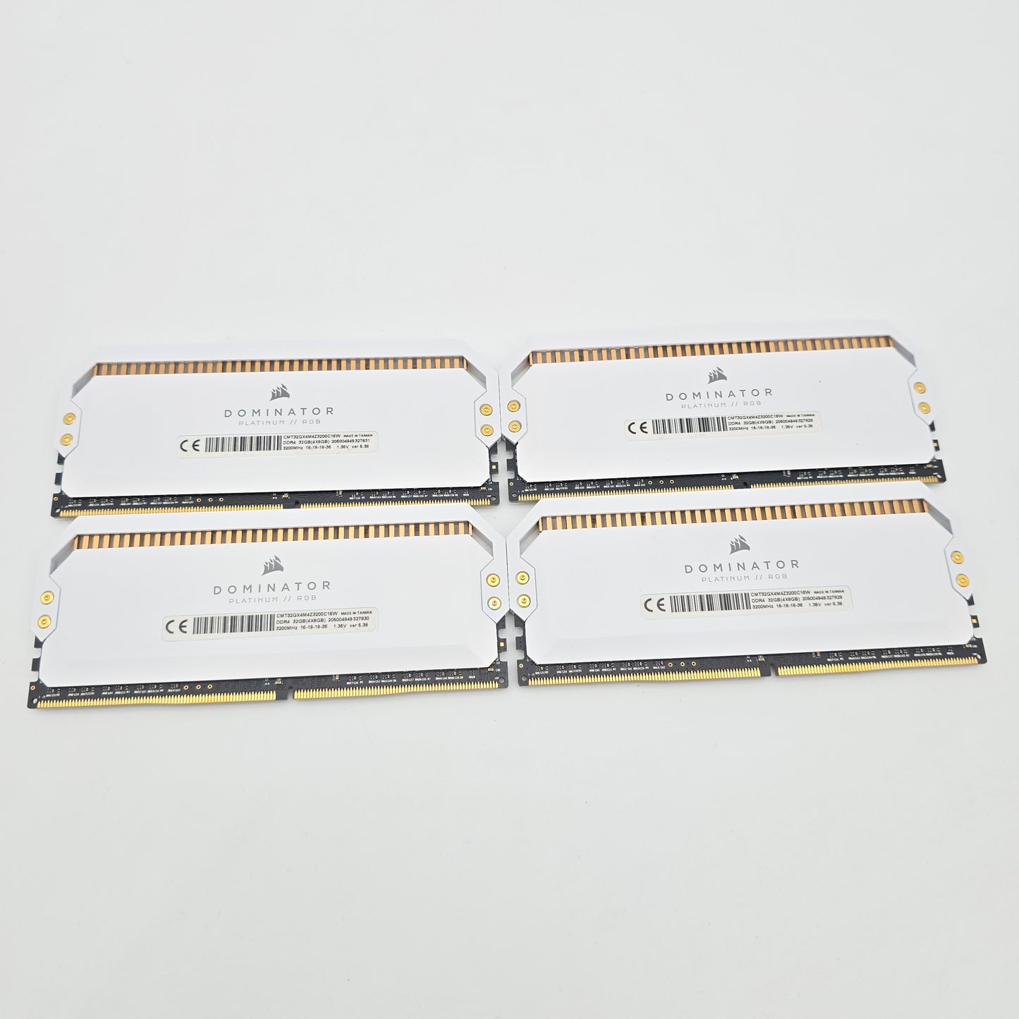 Corsair Dominator Platinum RGB 32GB DDR4, 3200MHz, Cl16-18-18-36, Desktop Gaming Memory RAM (4x8GB)