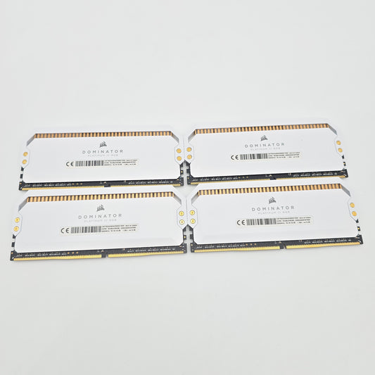 Corsair Dominator Platinum RGB 32GB DDR4, 3200MHz, Cl16-18-18-36, Desktop Gaming Memory RAM (4x8GB)