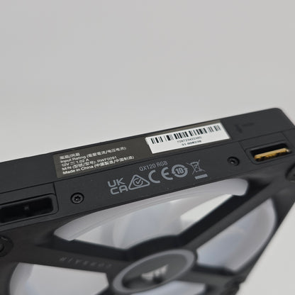 Corsair QX120 RGB 120mm Black Fans for Corsair iCue Link PWM
