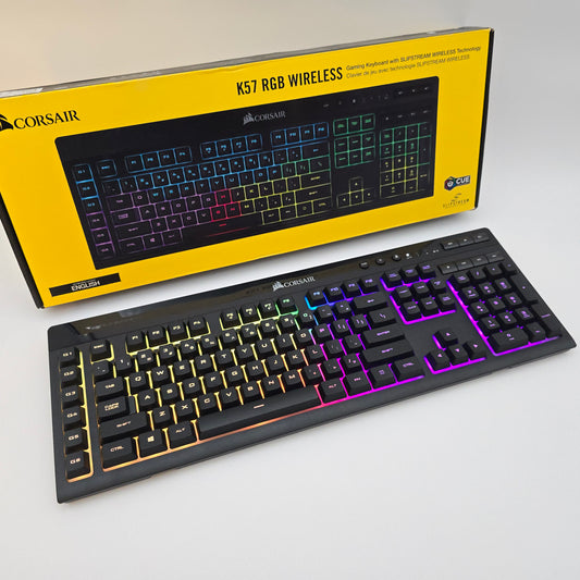 Corsair K57 RGB Wireless Mechanical Gaming Keyboard, <1ms Response Time, Per-Key RGB Addressable