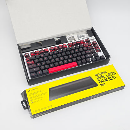 Corsair K65 Plus Wireless 75% RGB Mechanical Gaming Keyboard, Cherry Speed Silver Switches