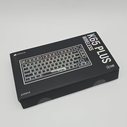 Corsair K65 Plus Wireless 75% RGB Mechanical Gaming Keyboard, Cherry Speed Silver Switches
