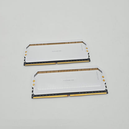Corsair Dominator Platinum RGB White 64GB DDR5, 5200MHz, CL40-40-40-77, Desktop Gaming Memory RAM (2x32GB)