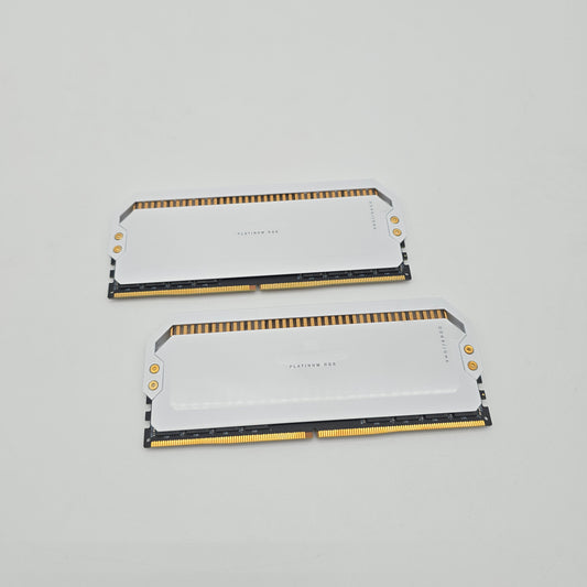 Corsair Dominator Platinum RGB White 64GB DDR5, 5200MHz, CL40-40-40-77, Desktop Gaming Memory RAM (2x32GB)