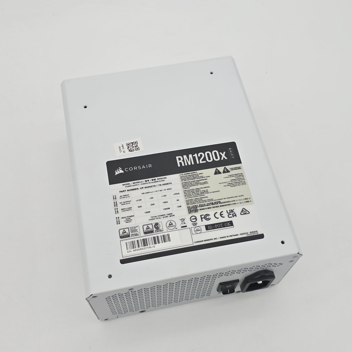 Corsair RM1200x Shift 1200W 80+ Gold, Fully Modular Gaming Power Supply PSU