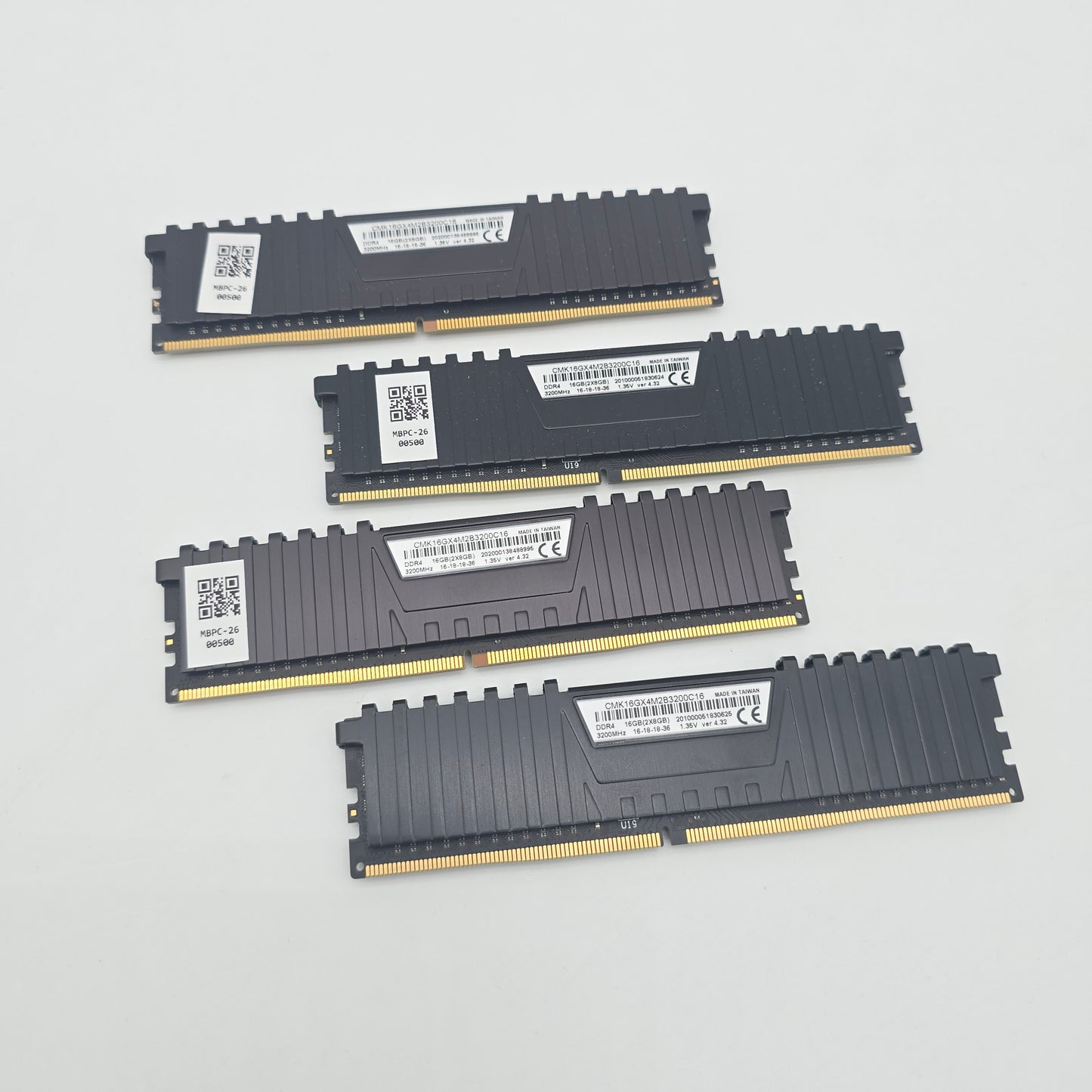 Corsair Vengeance LPX 32GB DDR4, 3200MHz, CL16-18-18-36, Desktop Gaming Memory RAM (4x8GB)