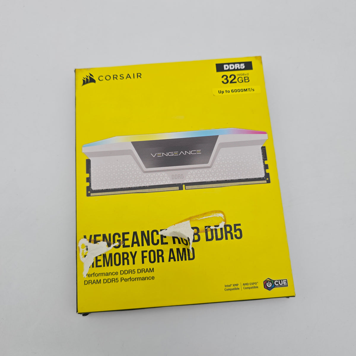 Corsair Vengeance RGB 32GB DDR5, 6000MHz, CL38-48-48-96, Desktop Gaming Memory RAM (2x16GB)