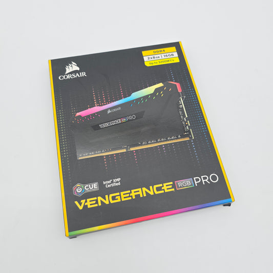 Corsair Vengeance RGB Pro 16GB DDR4, 3200MHz, Cl16, Desktop Gaming Memory RAM (2x8GB)