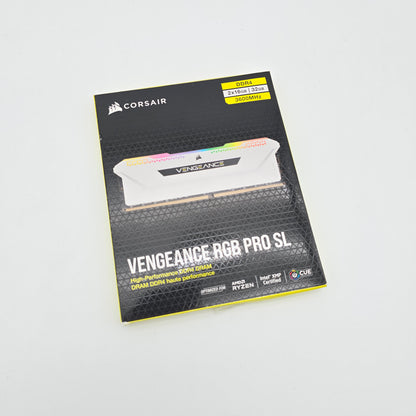 Corsair Vengeance RGB Pro SL 32GB DDR4, 3600MHz, CL18-22-22-42, Desktop Gaming Memory RAM (2x16GB)
