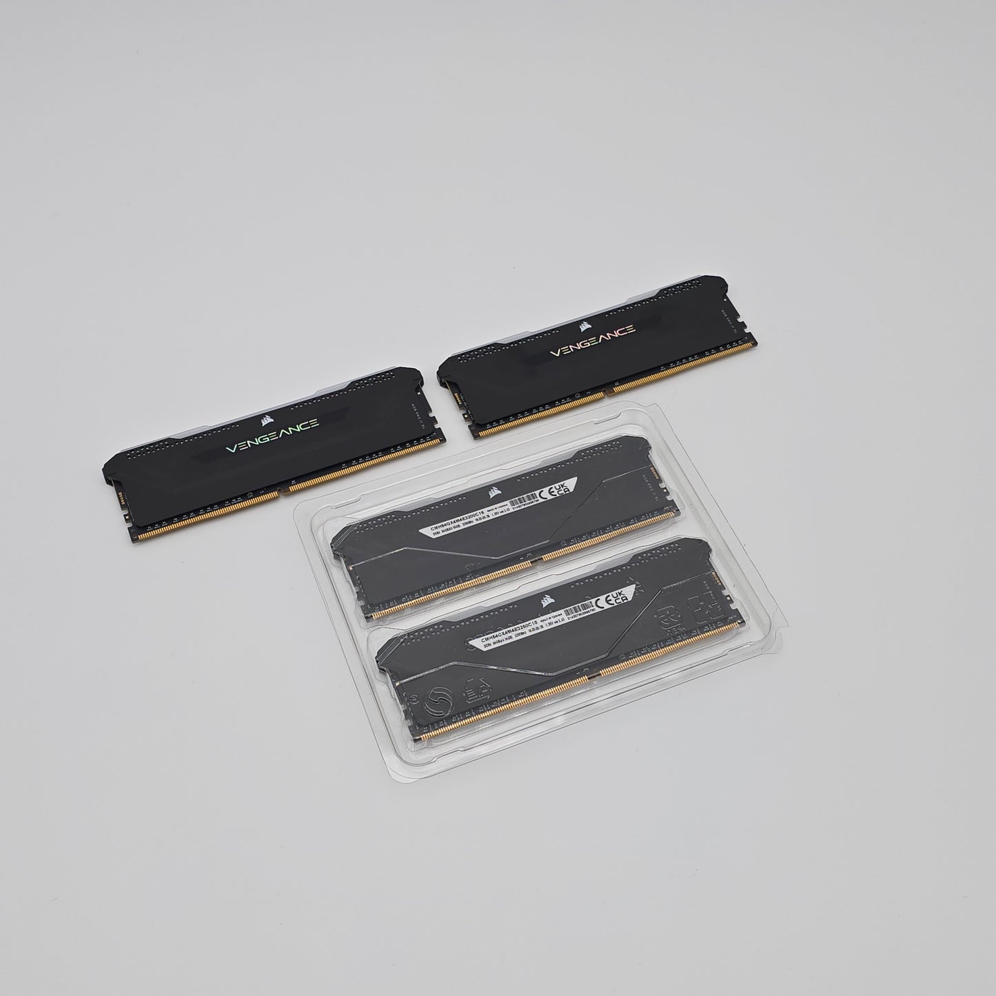 64GB Corsair Vengeance RGB Pro SL RAM, 4x16GB 3200MHz CL16 Black Memory Kit