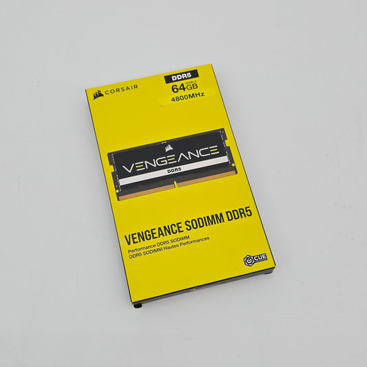 Corsair Vengeance SODIMM DDR5 64GB RAM Upgrade for Laptops, 4800MHz, 2x32GB