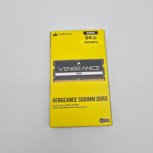 Corsair Vengeance 64GB DDR5, 4800MHz, SODIMM Gaming Laptop Memory RAM (2x32GB)