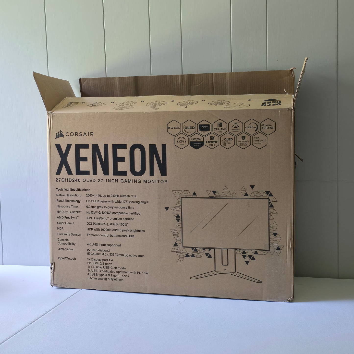 Corsair Xeneon OLED QHD 240Hz 27" Gaming Monitor, 27QHD240