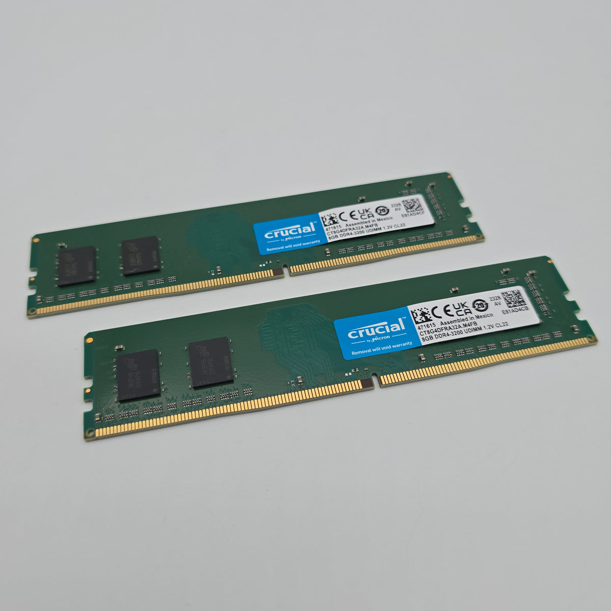 Crucial 16GB DDR4, 3200MHz, CL22, Desktop Memory RAM (2x8GB)