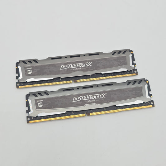 Crucial Ballistix Sport LT 32GB DDR4, 2400MHz, CL16-16-16-39, Desktop Gaming Memory RAM (2x16GB)