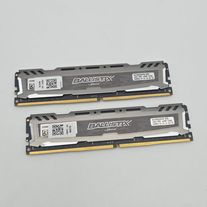 Crucial Ballistix Sport LT 32GB DDR4, 2400MHz, CL16-16-16-39, Desktop Gaming Memory RAM (2x16GB)