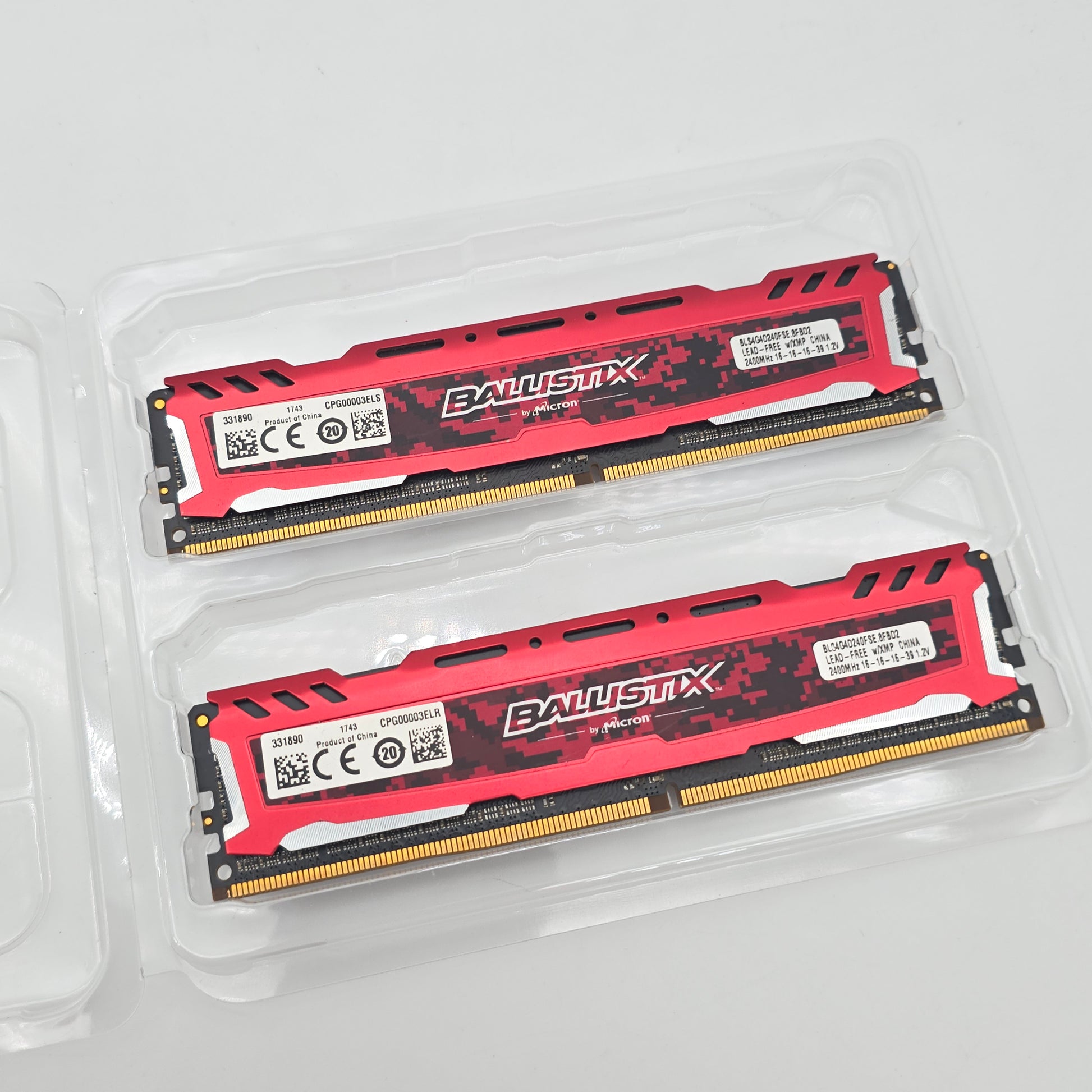 Crucial Ballistix Sport LT 8GB DDR4, 2400MHz, CL16-16-16-39, Desktop Gaming Memory RAM (2x4GB)