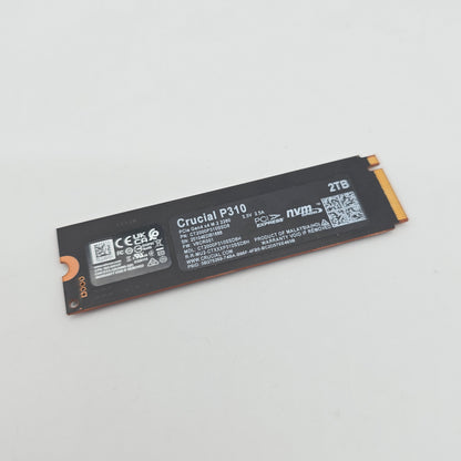Crucial P310 2TB M.2 NVMe Gen4 SSD, Internal Gaming Solid State Drive Storage