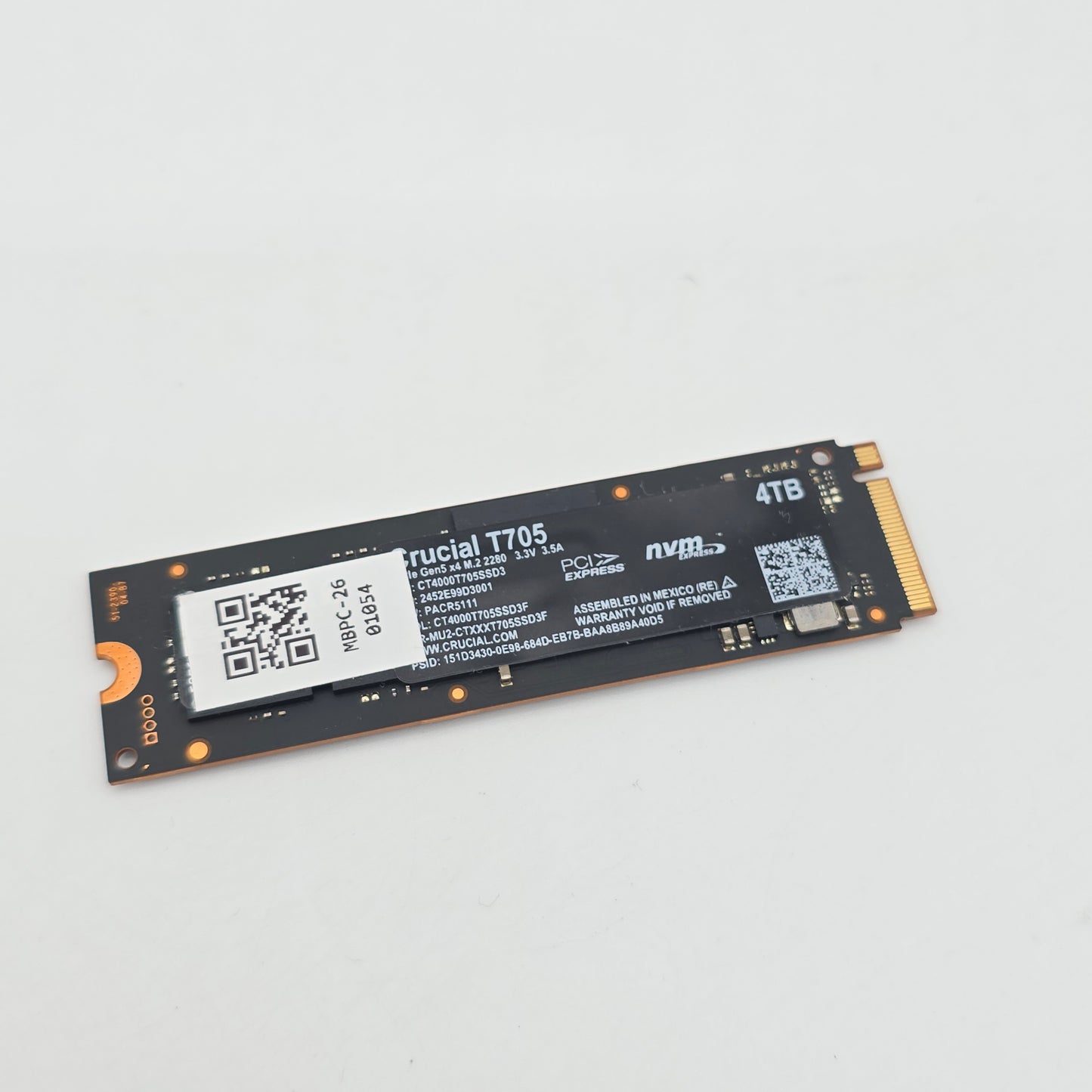 Crucial T705 4TB M.2 NVMe Gen5 SSD, Internal Solid State Drive Storage