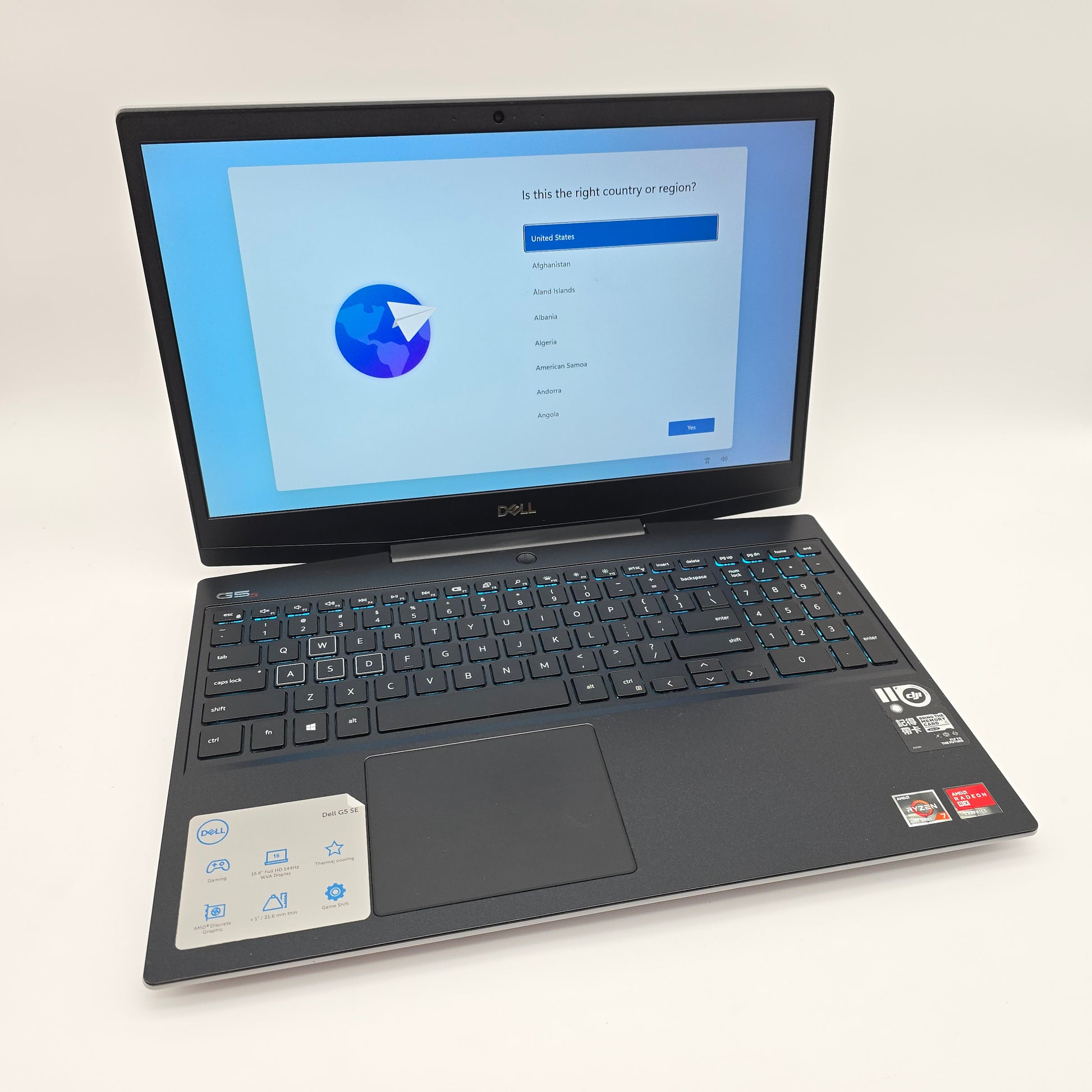 Dell G5 SE Gaming Laptop, RX 5600M, Ryzen 4800H, SSD