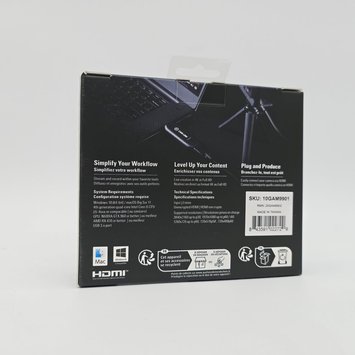 Algado Stream Camera Elgato Cam Link 4K, External Camera Capture Card, Stream and Record wi ...