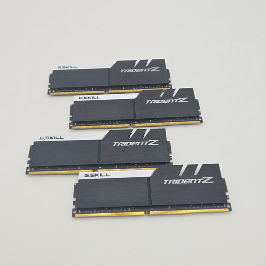 G.Skill Trident Z 64GB DDR4, 3200MHz, CL16-18-18-38, Desktop Gaming Memory RAM (4x16GB)