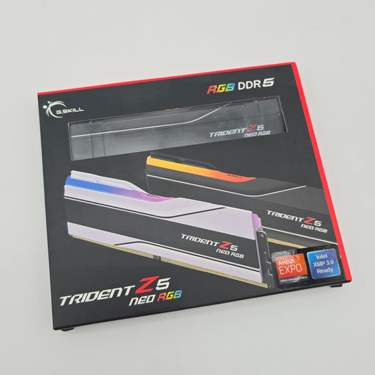 G.Skill Trident Z5 Neo RGB 32GB DDR5, 6000MHz, CL36-36-36-96, Desktop Gaming Memory RAM (2x16GB)