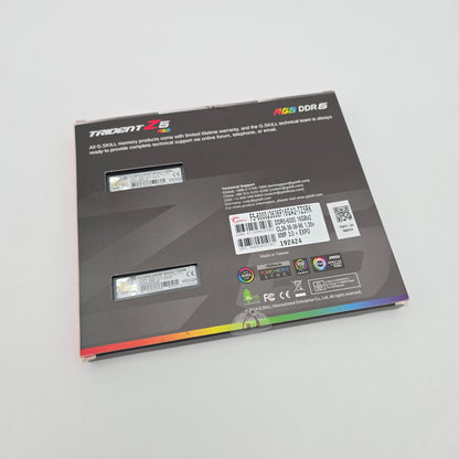 G.Skill Trident Z5 RGB 32GB DDR5, 6000MHz, CL36-36-36-96, Desktop Gaming Memory RAM (2x16GB)