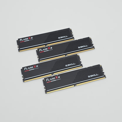 64GB DDR5 G.Skill FlareX5 RAM, 4x16GB 6000MHz CL36-36-36-96 Desktop Memory Kit