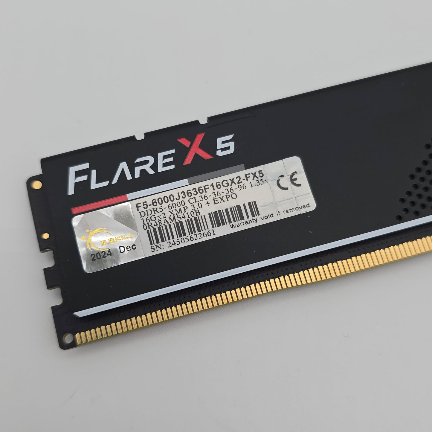 64GB DDR5 G.Skill FlareX5 RAM, 4x16GB 6000MHz CL36-36-36-96 Desktop Memory Kit