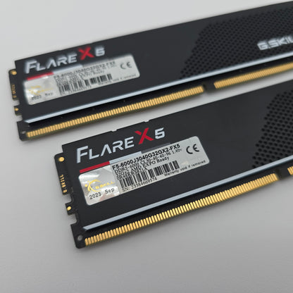 64GB DDR5 6000MHz G.Skill FlareX RAM, CL30-40-40-96, 2x32GB