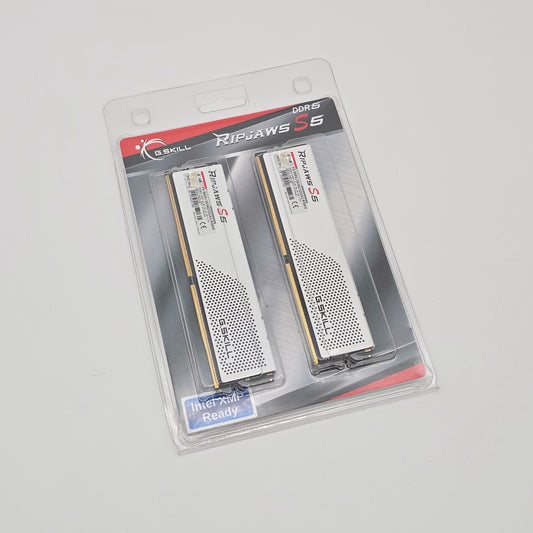 G.Skill Ripjaws S5 White 64GB Desktop Gaming Memory DDR5, 5600MHz, CL36-36-36-89, 2x32GB