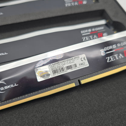 G.Skill Zeta R5 64GB DDR5 RAM, 4x16GB, 6400MHz, CL32-39-39-102 Desktop Memory RAM R-DIMM, Workstation Gaming PC