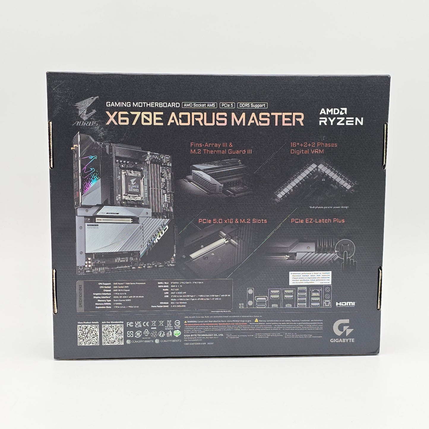 Gigabyte Aorus X670E Aorus Master, Socket AM5, Gaming Motherboard