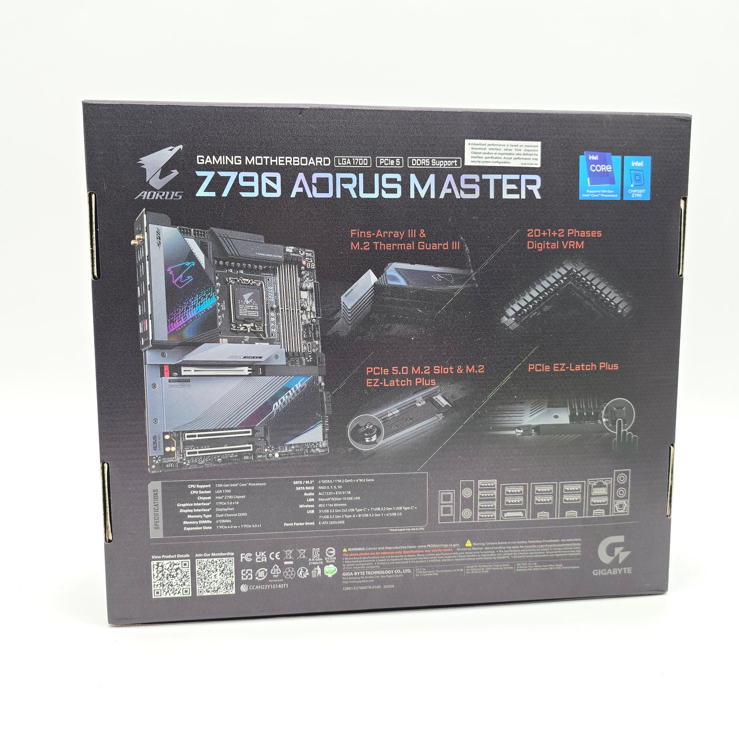 Gigabyte Aorus Z790 Aorus Master, Socket LGA1700, ATX Gaming Motherboard