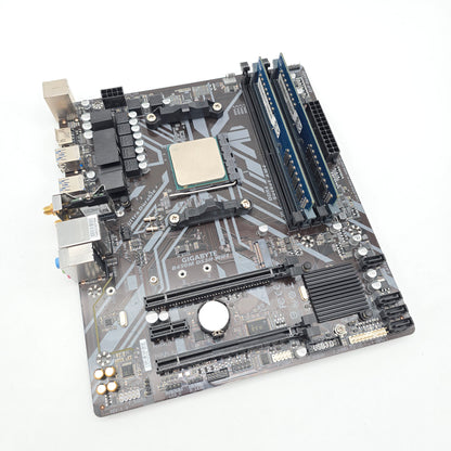 Gigabyte B450M-DS3H Gaming Motherboard, AMD Ryzen 7 5700X Processor CPU, Ramaxel 32GB DDR4 2666MHz Memory RAM Combo