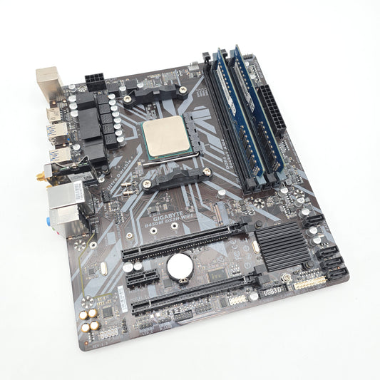 Gigabyte B450M-DS3H Gaming Motherboard, AMD Ryzen 7 5700X Processor CPU, Ramaxel 32GB DDR4 2666MHz Memory RAM Combo