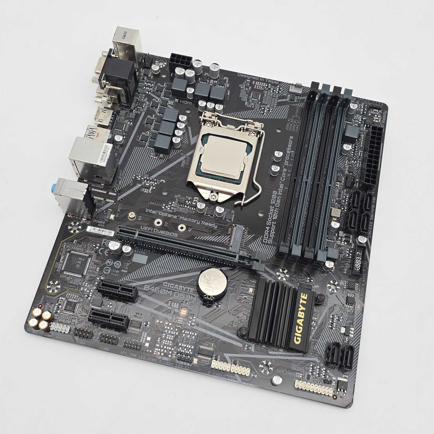 Gigabyte B460M DS3H Micro-ATX Gaming Motherboard, Intel Core i5-10400 Processor CPU Combo