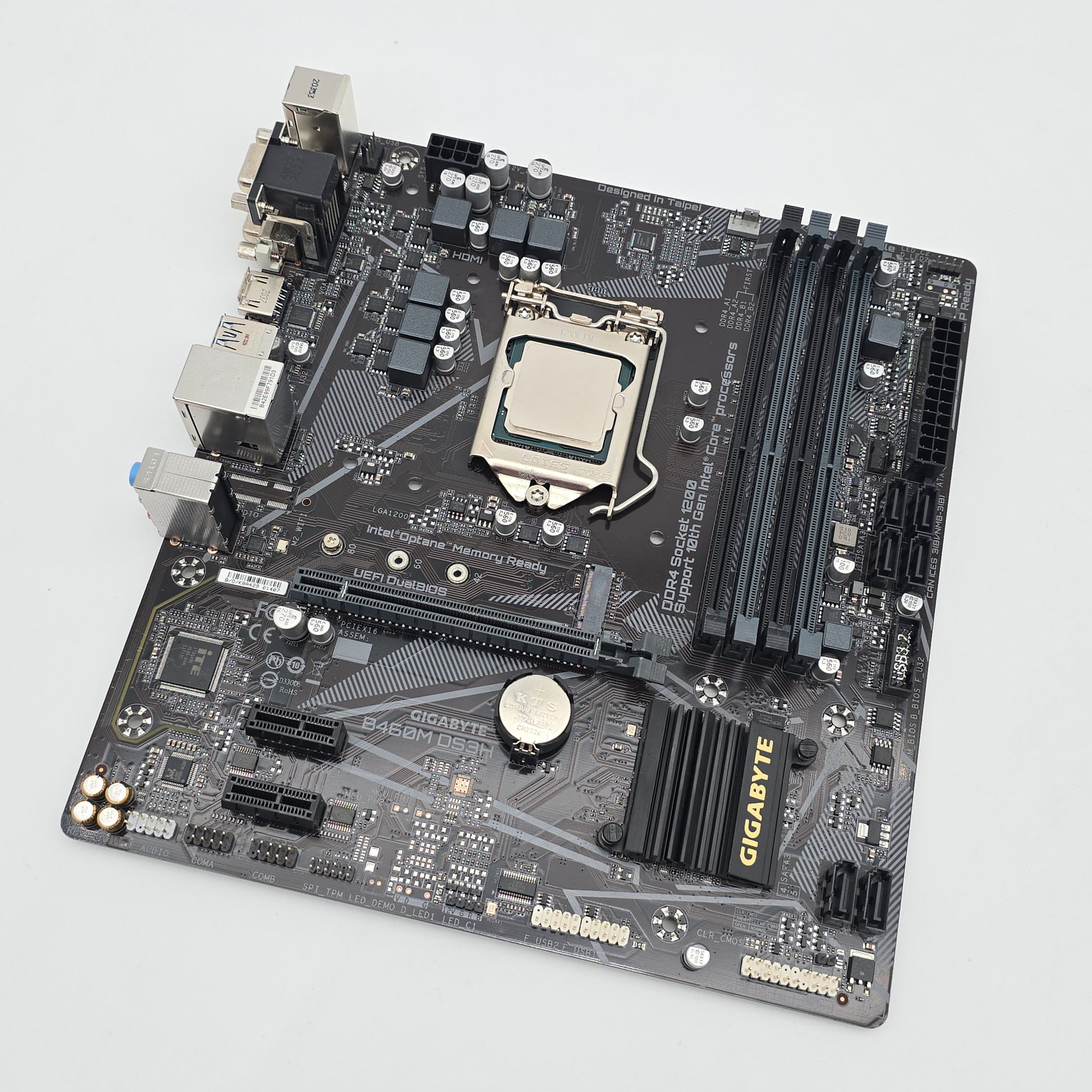 Gigabyte B460M DS3H Micro-ATX Gaming Motherboard, Intel Core i5-10400 Processor CPU Combo