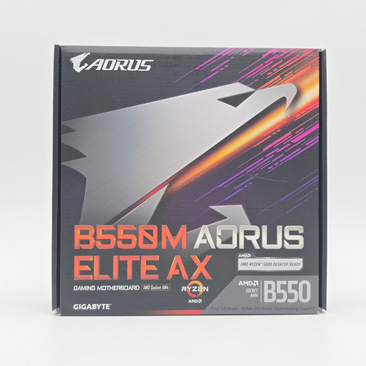 Gigabyte B550M Aorus Elite AX, AMD Socket AM4 Micro-ATX Gaming Motherboard