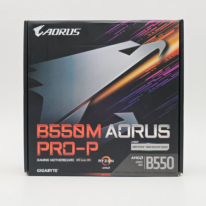 Gigabyte B550M Aorus Pro-P, AMD AM4 Socket, Micro-ATX Gaming Motherboard